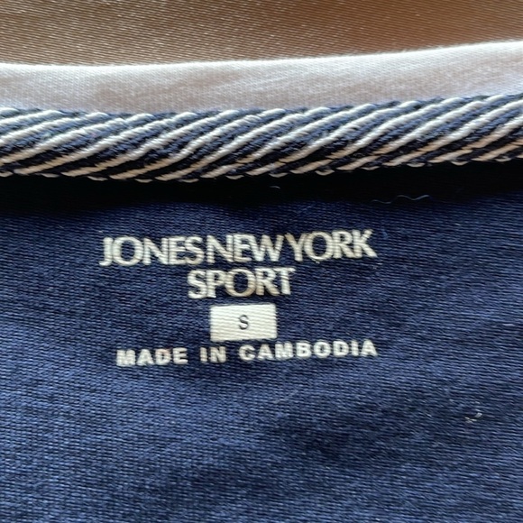 Jones of New York Sport Navy & White Contrast Trim Sleeveless Tank Size Small - Picture 11 of 13